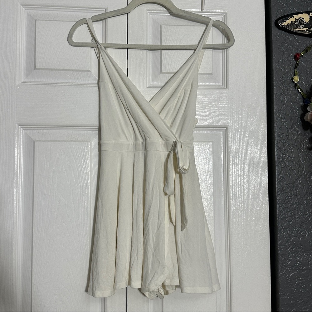 Urban Outfitters Cream Jumpsuit